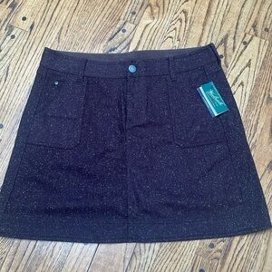 NWT Woolrich sz 16 Brown speckled wool-blend skirt - perfect 4 fall/winter